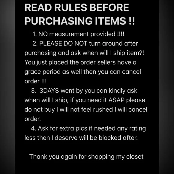 RULES RULES RULES - Picture 1 of 1